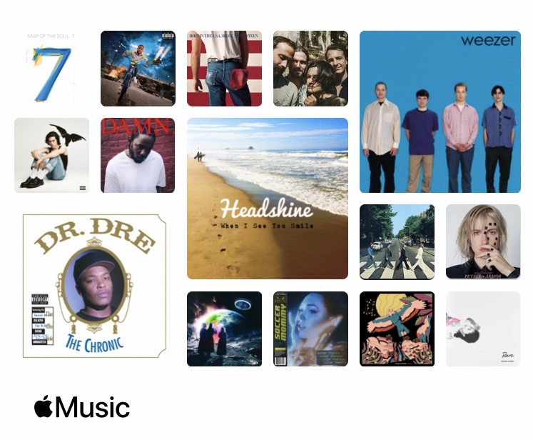 Apple features Headshine with Weezer, Dr Dre, Bob Marley and The Beatles
