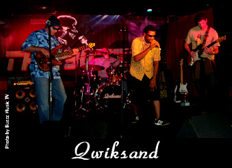 Qwiksand Live in Concert.  -Photo by Buzzz Music TV. 