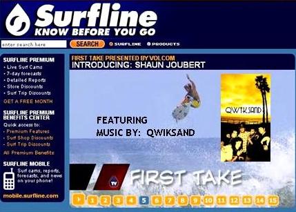 Click to watch a new surf video featuring QWIKSAND